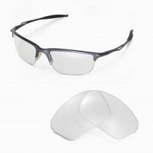 Walleva Clear Non-Polarized Replacement Lenses for Oakley Half Wire 2.0 Sunglasses